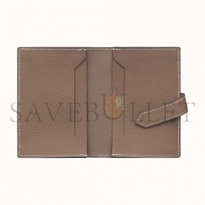 HERMES BEARN MINI WALLET H039806CK18 (10.8*7.5*0.4cm)